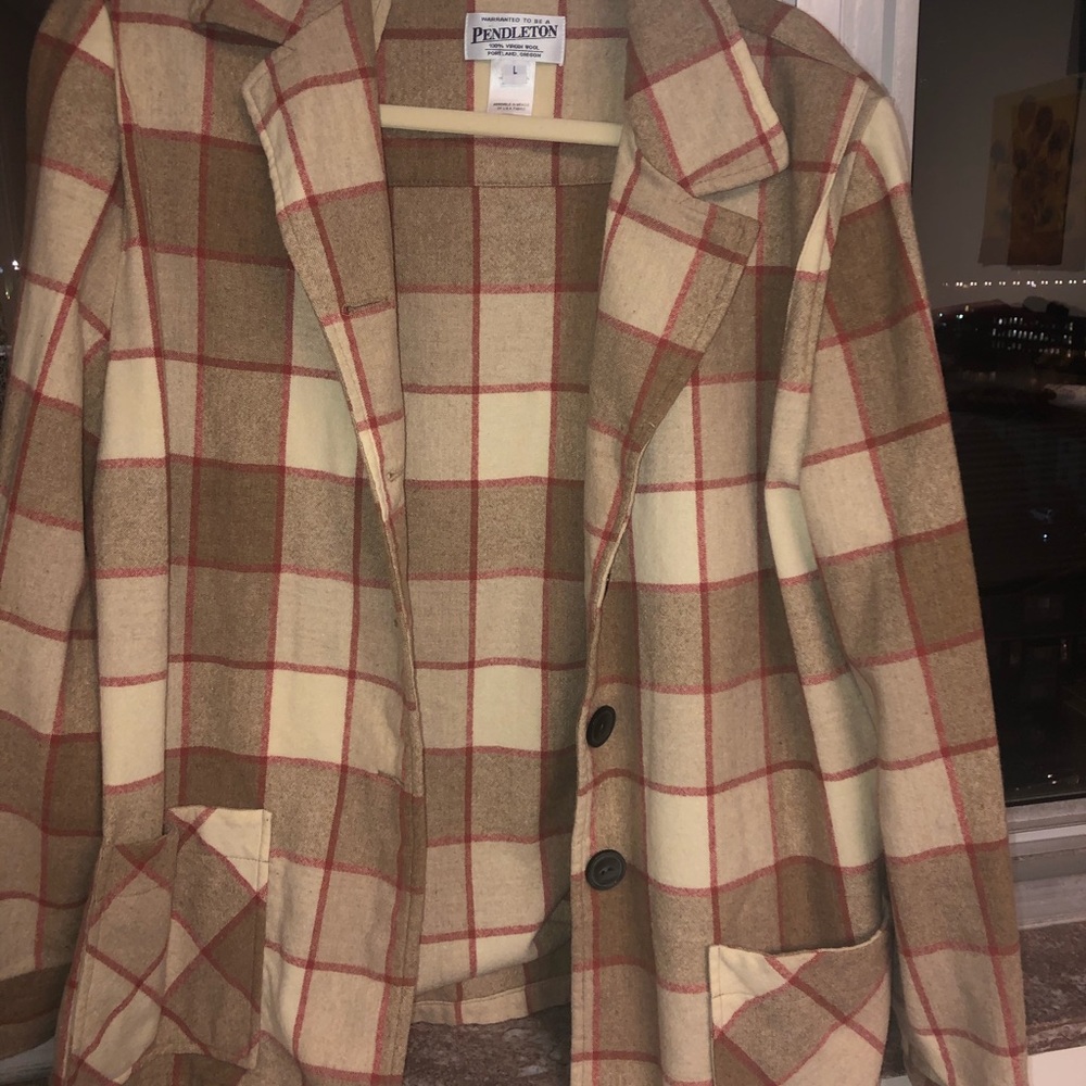 Plaid Trench Coat